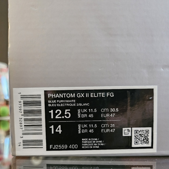 Size 12.5 - Nike Phantom GX II Elite FG 'Blue Fury' - Picture 10 of 10